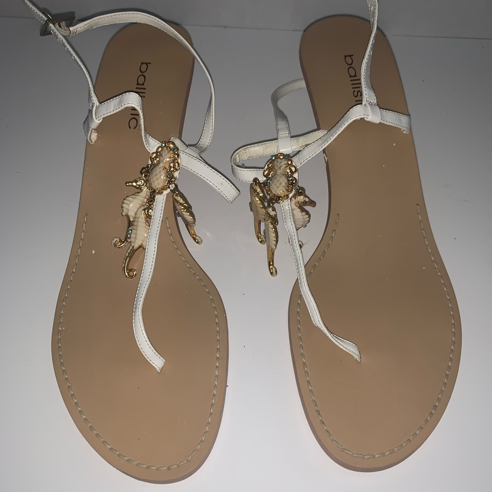 White sandals